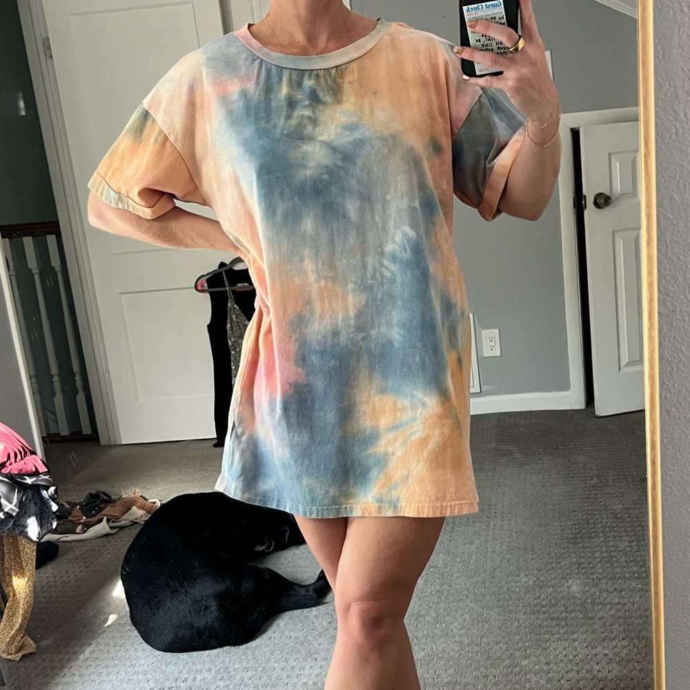 Tie Die T-Shirt Dress